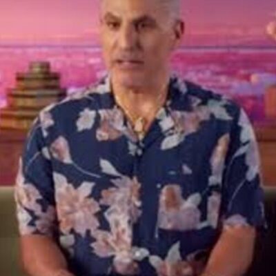 The Valley Persian Style S01 Reza Farahan Blue Floral Shirt