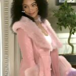 Beyond The Gates 2025 RhonniRose Mantilla Pink Leather Coat