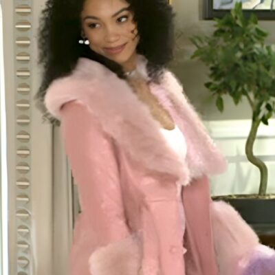 Beyond The Gates 2025 RhonniRose Mantilla Pink Leather Coat