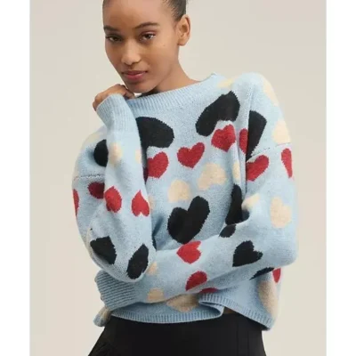 Heart-Icons-Crew-Neck-Blue-Sweat
