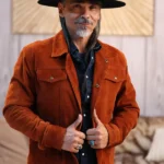 Joe Leaphorn Dark Winds Brown Suede Jacket