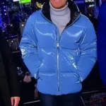 New Year’s Eve Andy Cohen Blue Puffer Jacket