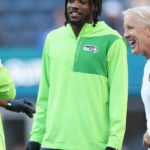 Seattle Seahawks Neon Green Half-Zip Hooded Jacket