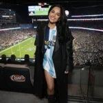 Super Bowl LX Becky G Leather Coat