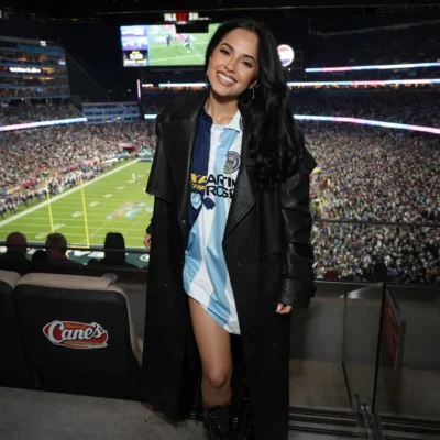 Super Bowl LX Becky G Coat
