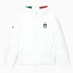 Winter Olympics 2026 Team Italy White Puffer Jacket