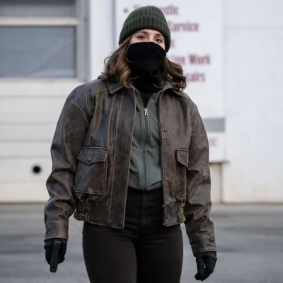 FBI S08 Brown Leather Jacket