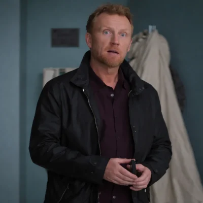 Greys Anatomy S22 Owen Hunt Black Leather Jacket