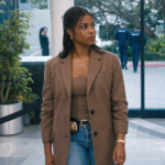 High Potential S02 Javicia Leslie Brown Blazer