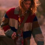 Euphoria S03 Zendaya Coleman Colorblock Jacket
