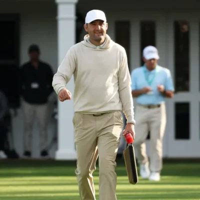 Master 2026 Scottie Scheffler Beige Hoodie