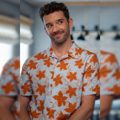Michael Urie Floral Shirt
