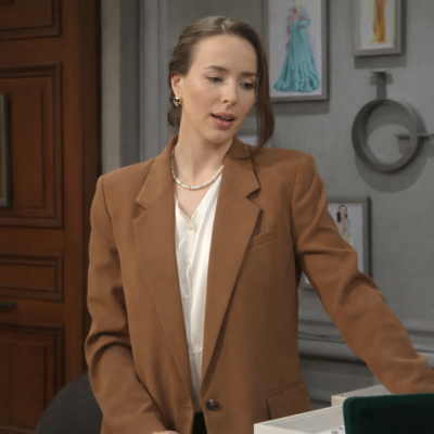 The Bold and the Beautiful Ashleigh Brewer Brown Blazer