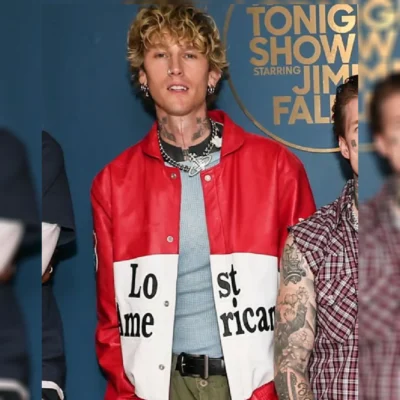 The Tonight Show 2025 MGK Leather Jacket